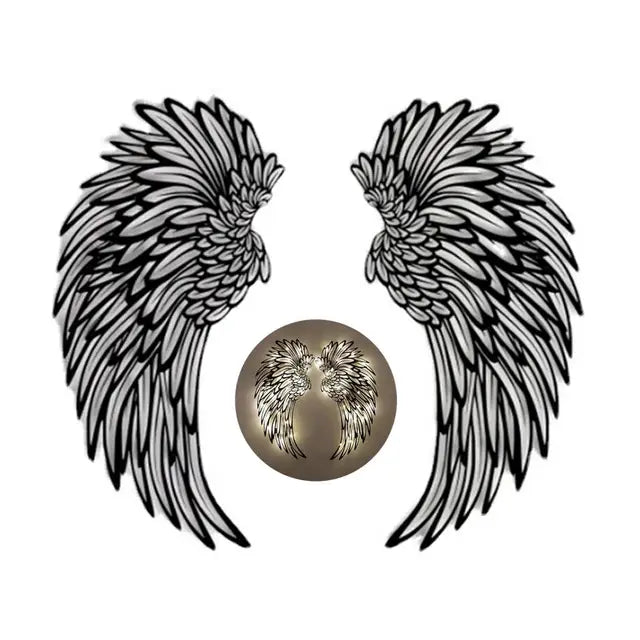 Angelic Metal Wings Wandkunst LifesAttributes.de