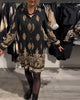 BohoFlair | Hemdblusenkleid mit Orientalischem Muster