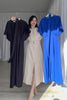 GrazieStil | Kurzarm Kleid mit Taillengürtel und edler Silhouette