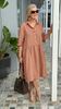 LeinenCharme | Elegantes Leinenkleid mit Knopfleiste