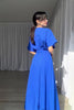 GrazieStil | Kurzarm Kleid mit Taillengürtel und edler Silhouette