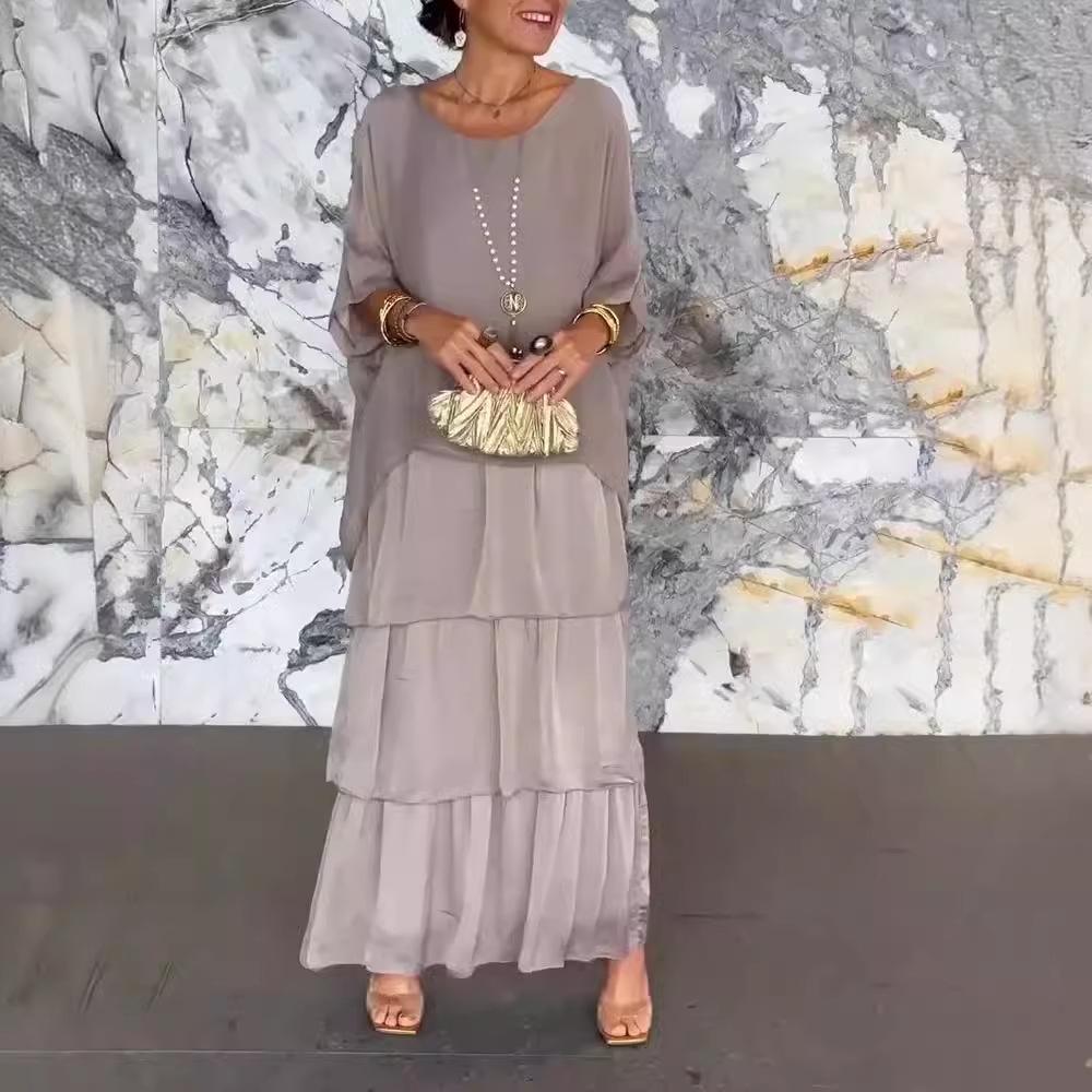 EleganzFluss | Luftiges Boho-Maxikleid mit Schichten für einen Stilvollen Look