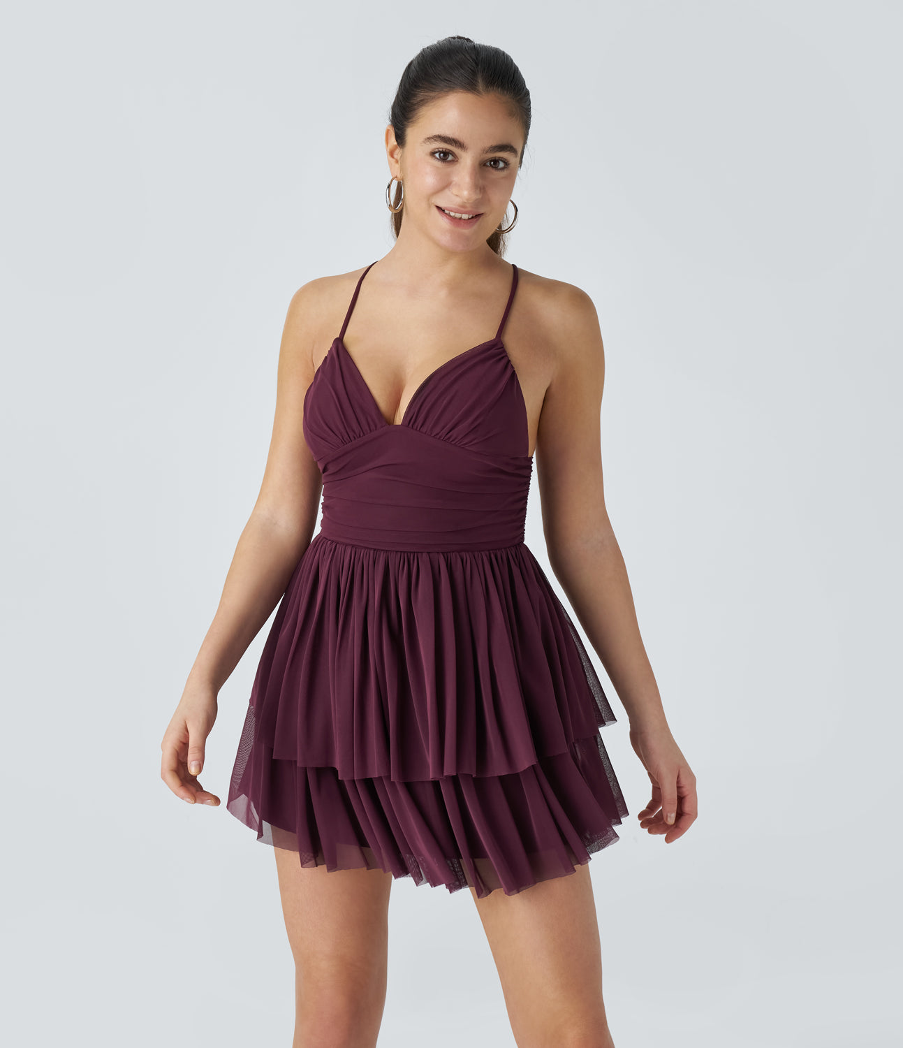 GlamMesh | Rückenfreies Crisscross-Kleid