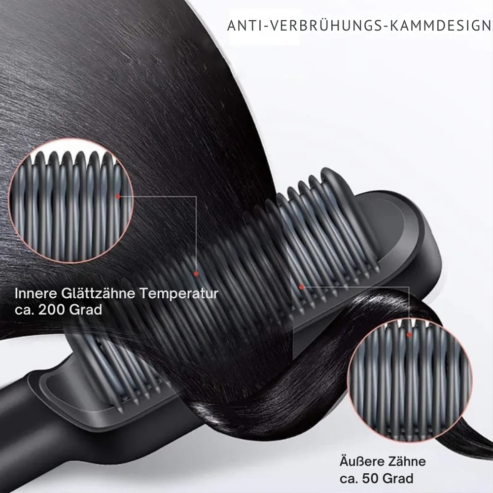 Haarstyling | 3-in-1 Warmluftbürste für Perfektes Haar