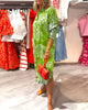 TrendAura | Midi-Hemdblusenkleid mit buntem Paisley-Druck