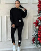FashionLuxus | Damen Zweiteiler Set mit Oversize Sweatshirt und Leggings