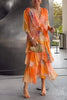 FarbFlair | Luftiges Maxikleid mit Wasserfarben-Optik