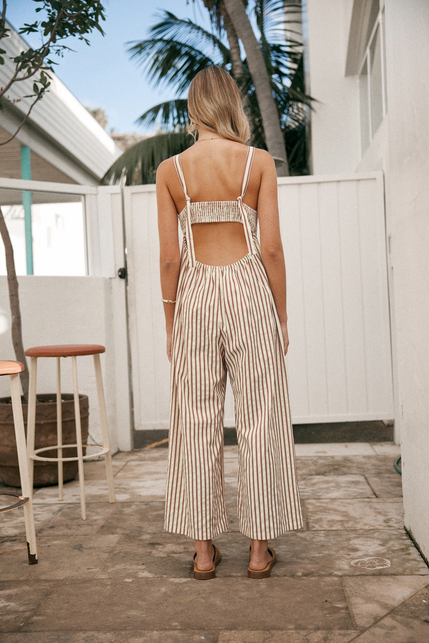 StripeVibe | V-Ausschnitt-Overall