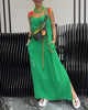 StilGefühl | Lässiges Trägerkleid mit Kordeldetails und Statement-Drucken