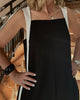 StilRuhig | Lockeres Damenkleid mit Weißen Zierlinien