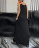 StilGefühl | Lässiges Trägerkleid mit Kordeldetails und Statement-Drucken