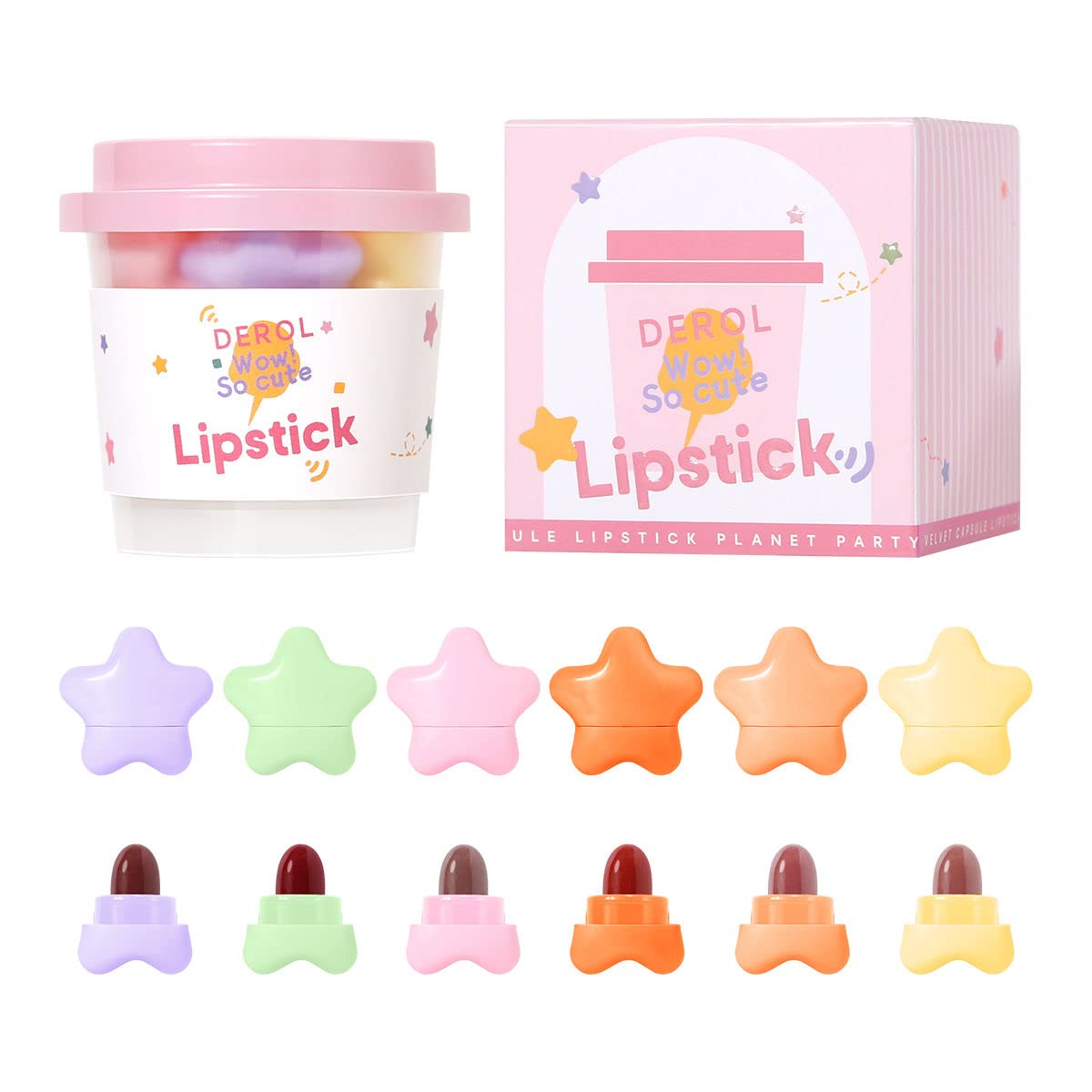 SterneLippen | Mini-Lippenstift-Set in Sternform