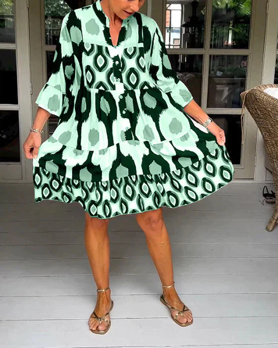 RelaxKleid | Lässiges, locker Sitzendes Gemustertes Kleid