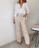 ChicForm | Stilvolles Outfit-Set mit Geometrischem Muster