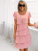 RüschenEleganz | Sommerliches Kleid mit Lagen-Design