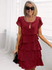 RüschenEleganz | Sommerliches Kleid mit Lagen-Design