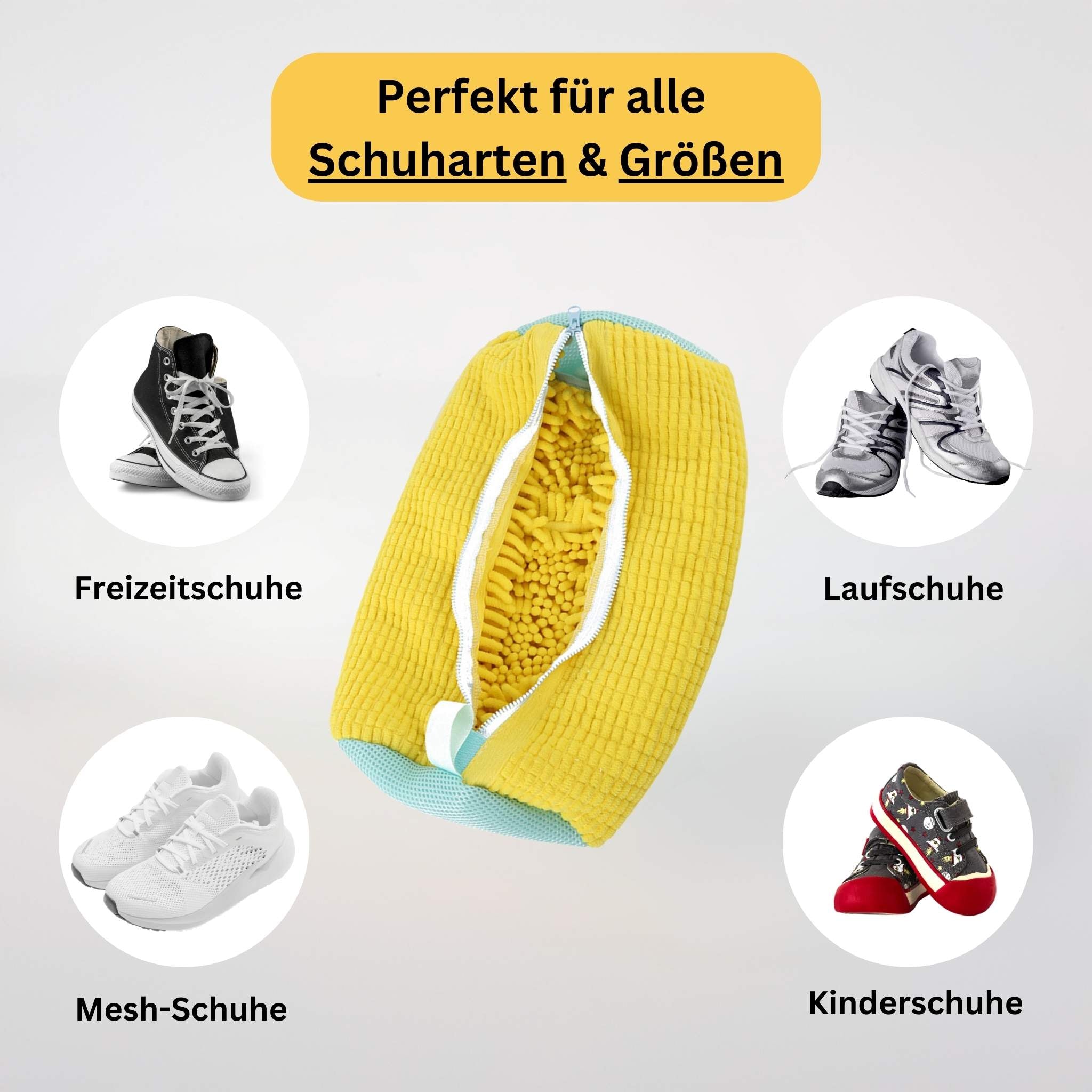 SchuhWash Pro | Der perfekte Waschbeutel für alle Schuharten