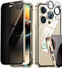 MagPrivacy-Hülle | 360° Rundumschutz, Anti-Spion Panzerglas für iPhone