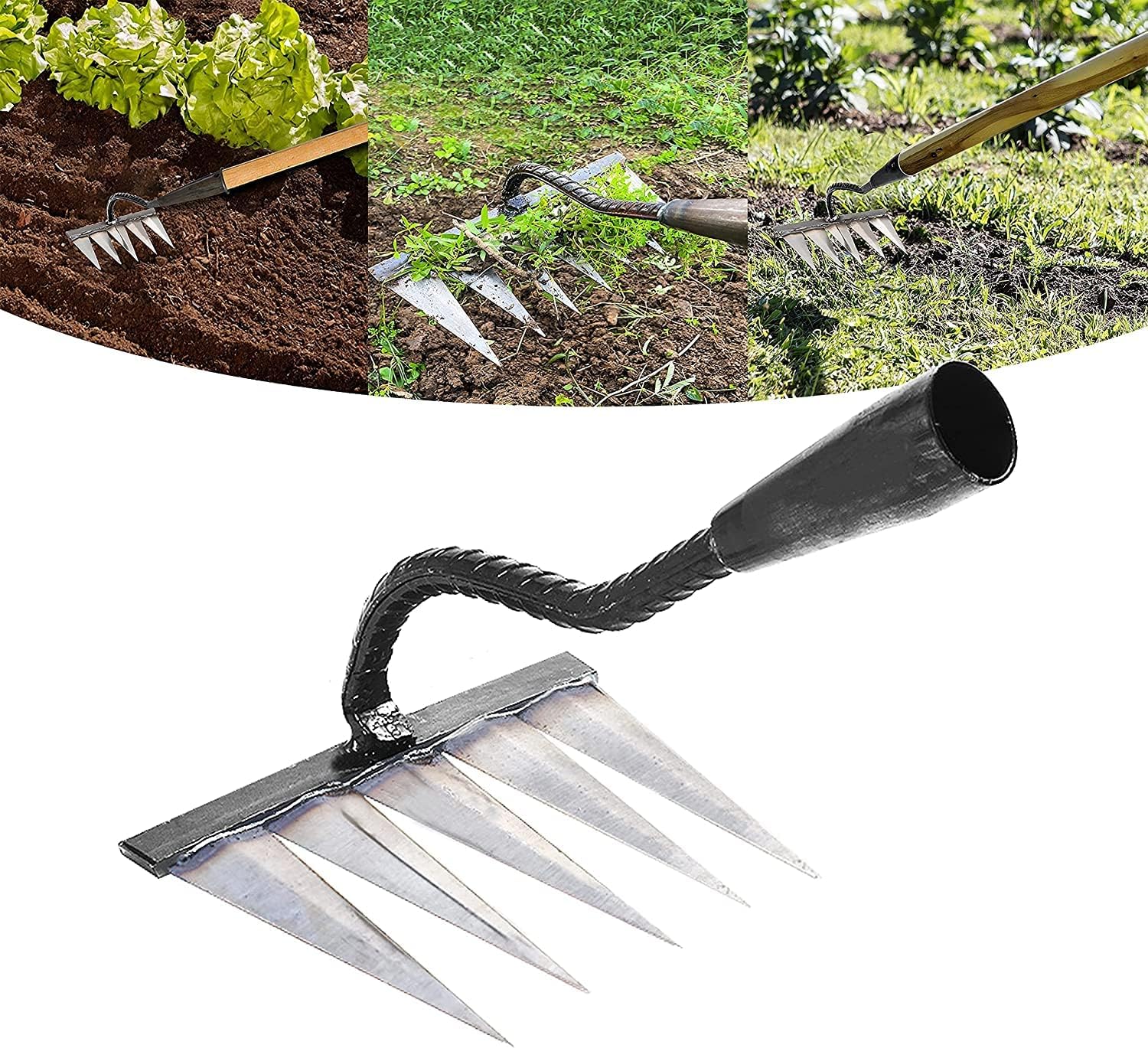 WurzelnMeister | Robuster Unkrautrechen für den Garten