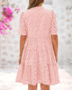 LuftBlüte | Feminines A-Linienkleid mit Lochstickerei