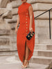 Eleganter Schick | Zeitloses Maxikleid mit Knopfdetails