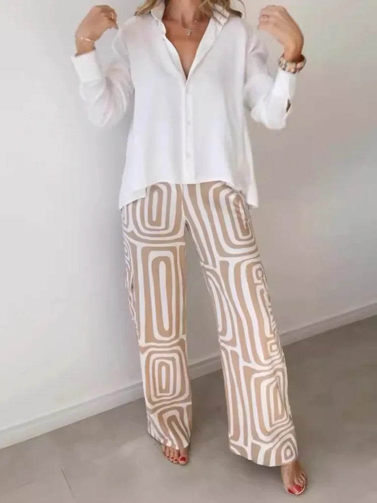 ChicForm | Stilvolles Outfit-Set mit Geometrischem Muster