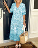 BrisenCharme | Sommerliches Maxikleid mit floralem Print & V-Ausschnitt
