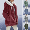 Casual Fleece Hood Jacke