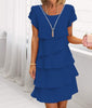 RüschenEleganz | Sommerliches Kleid mit Lagen-Design