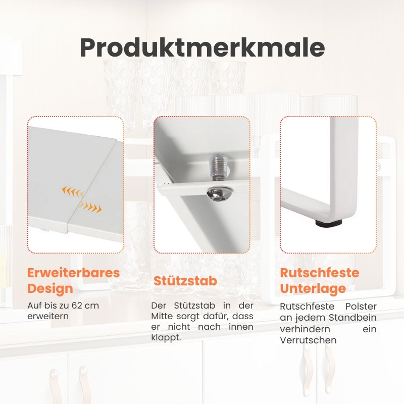 KüchenRegal | Verstellbares Küchenregal für mehr Stauraum