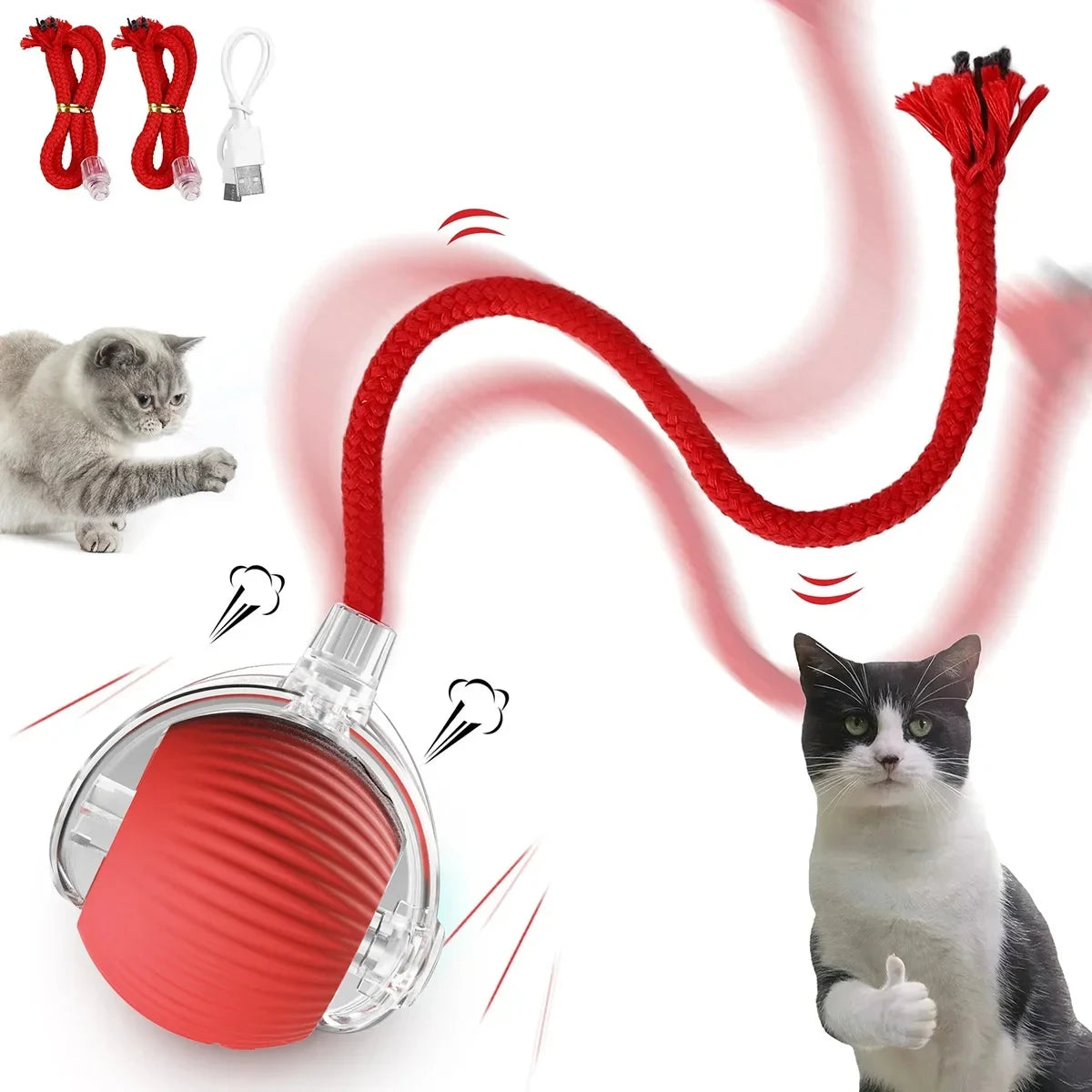 Whisker Whirl: Der ultimative Katzenspielball!