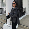 EleganteSchicht | Asymmetrischer Cape-Pullover für stilvolle Wärme