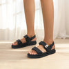 FlexiTritt | Bequeme und stilvolle Klettverschluss-Sandalen für Damen
