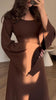 GlamStil | Damen Langarm Maxikleid Figurbetont und Stilvoll