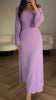 GlamStil | Damen Langarm Maxikleid Figurbetont und Stilvoll