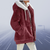 Casual Fleece Hood Jacke