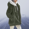 Casual Fleece Hood Jacke