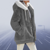 Casual Fleece Hood Jacke