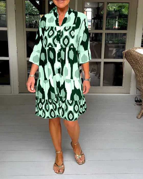 RelaxKleid | Lässiges, locker Sitzendes Gemustertes Kleid