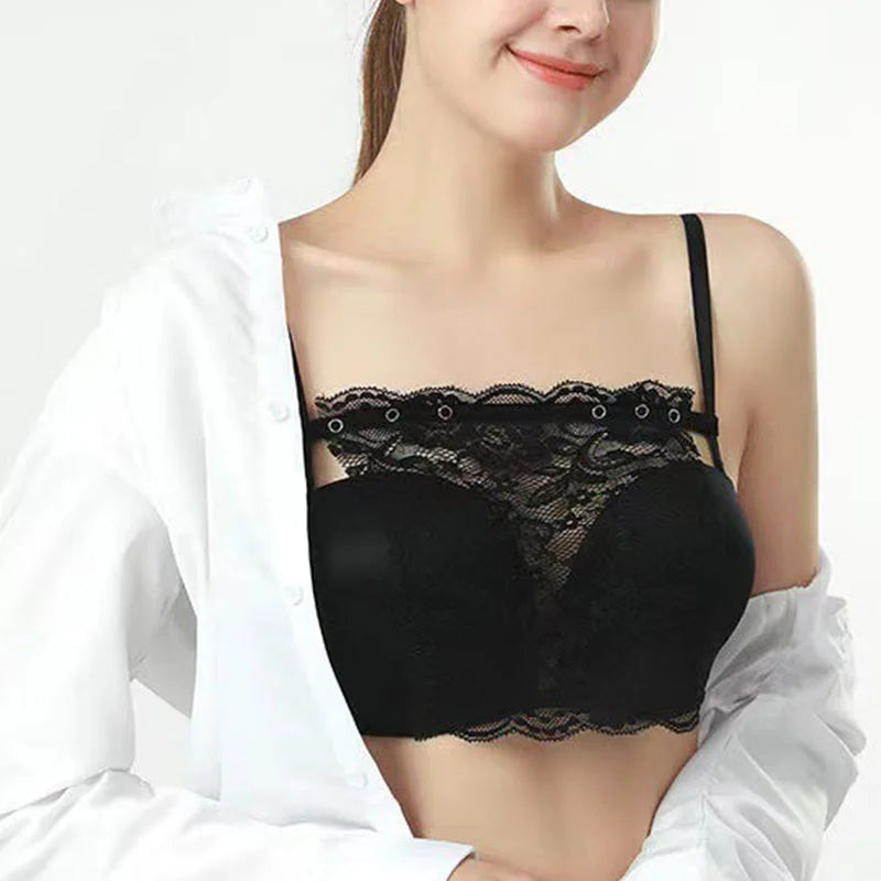 SpitzenZauber | Elegantes Spitzen-Bralette Cover – Verstellbar & Stylisch
