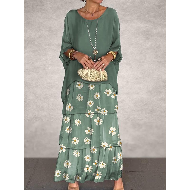 EleganzFluss | Luftiges Boho-Maxikleid mit Schichten für einen Stilvollen Look