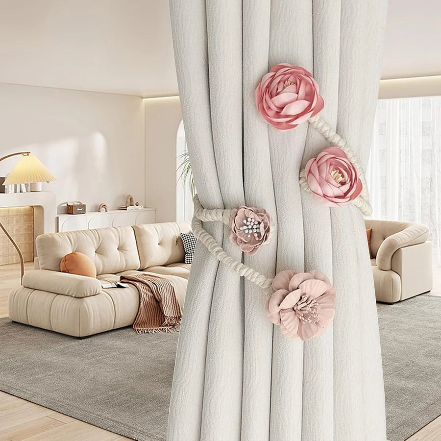 DekoGlanz | Magnetische Vorhanghalter im Eleganten Seil-Design