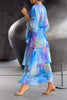 FarbFlair | Luftiges Maxikleid mit Wasserfarben-Optik
