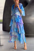 FarbFlair | Luftiges Maxikleid mit Wasserfarben-Optik