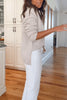 StrickLeicht | Lockerer Damen-Pullover aus Baumwolle und Leinen
