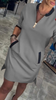 StilKleid | Modisches Freizeitkleid mit Reißverschluss & Taschen