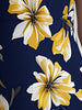 StilRein | Figurbetontes Midi-Kleid mit Blumenmuster