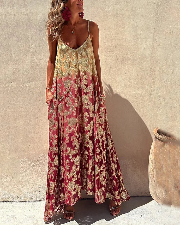 BohoBloom | Bedrucktes Boho-Kleid