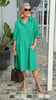 LeinenCharme | Elegantes Leinenkleid mit Knopfleiste