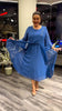 AnmutFluss | Elegantes A-Linien Kleid mit Schmetterlingsärmeln für Damen
